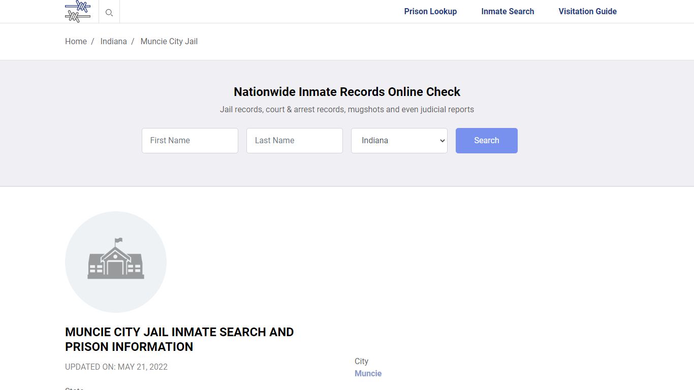 Muncie City Jail Inmate Search, Visitation, Phone no ...