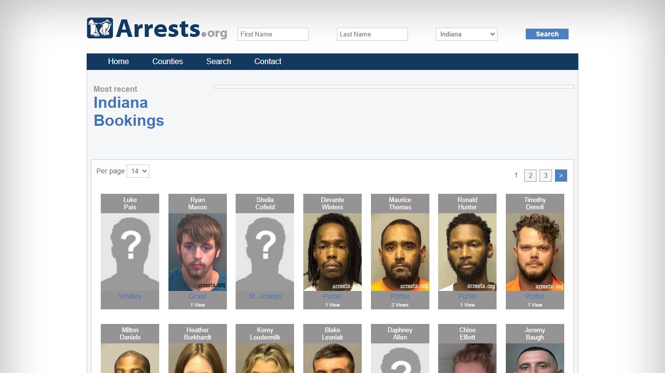 Indiana Arrests and Inmate Search